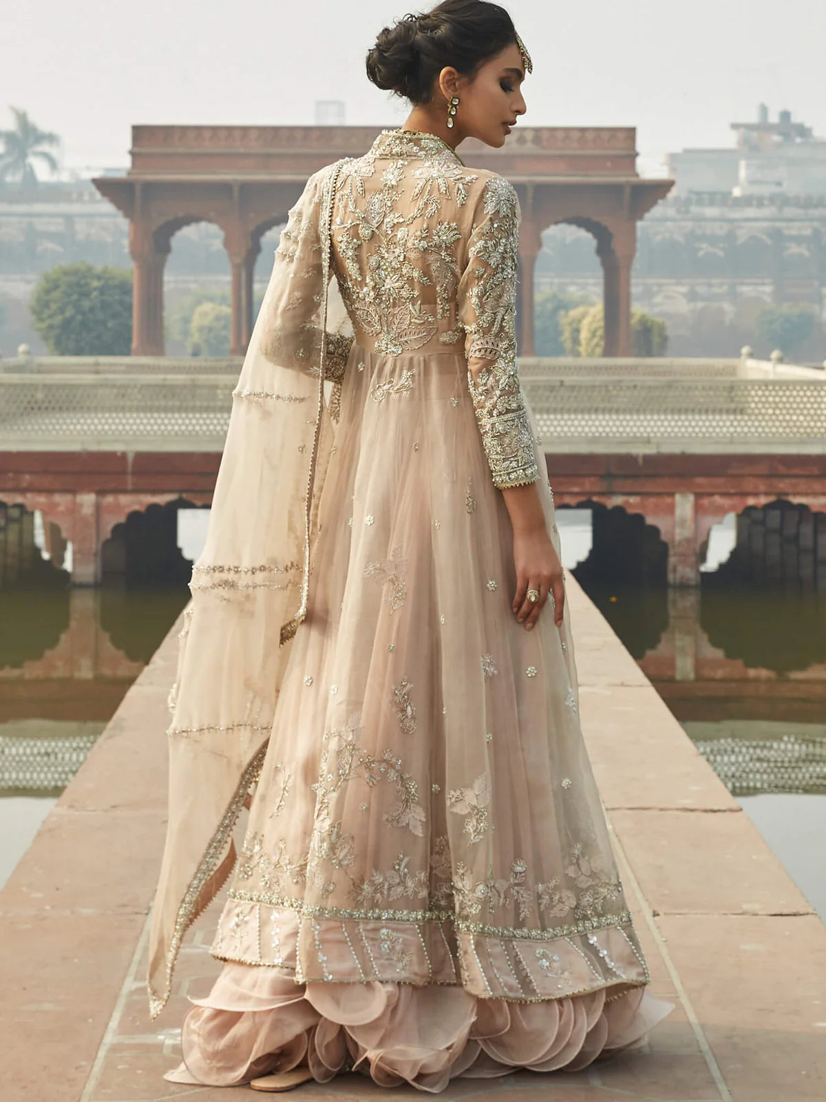 Nude Pink Angarkha