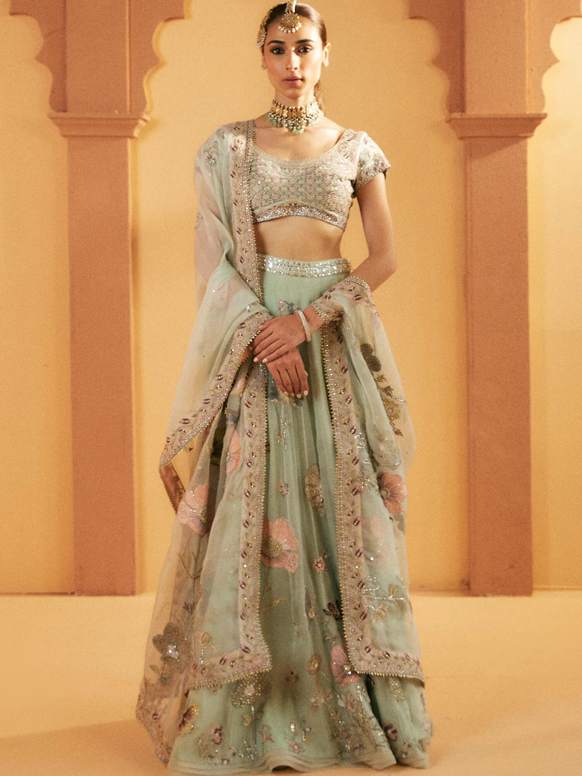 Aquamarine Lehenga