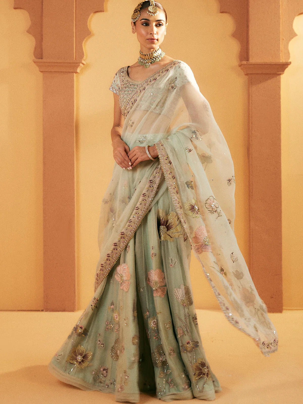 Aquamarine Lehenga