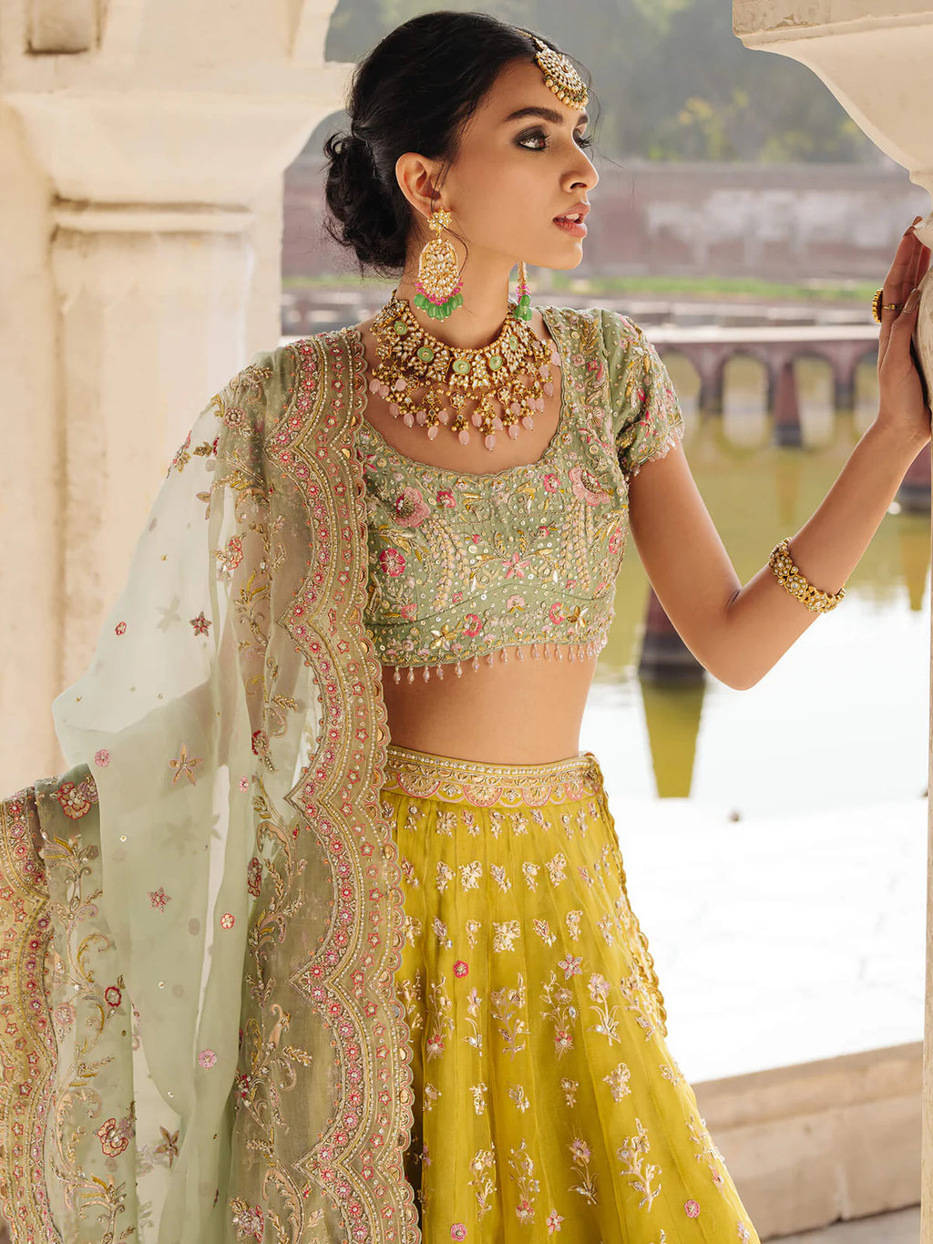 Lime Green Lehenga
