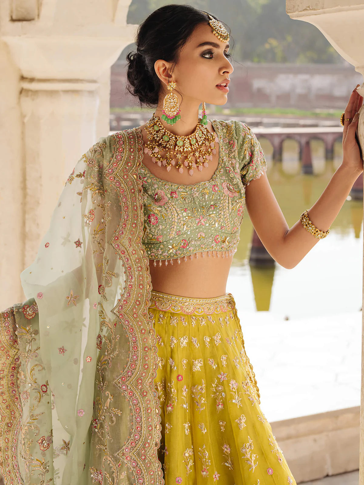 Lime Green Lehenga
