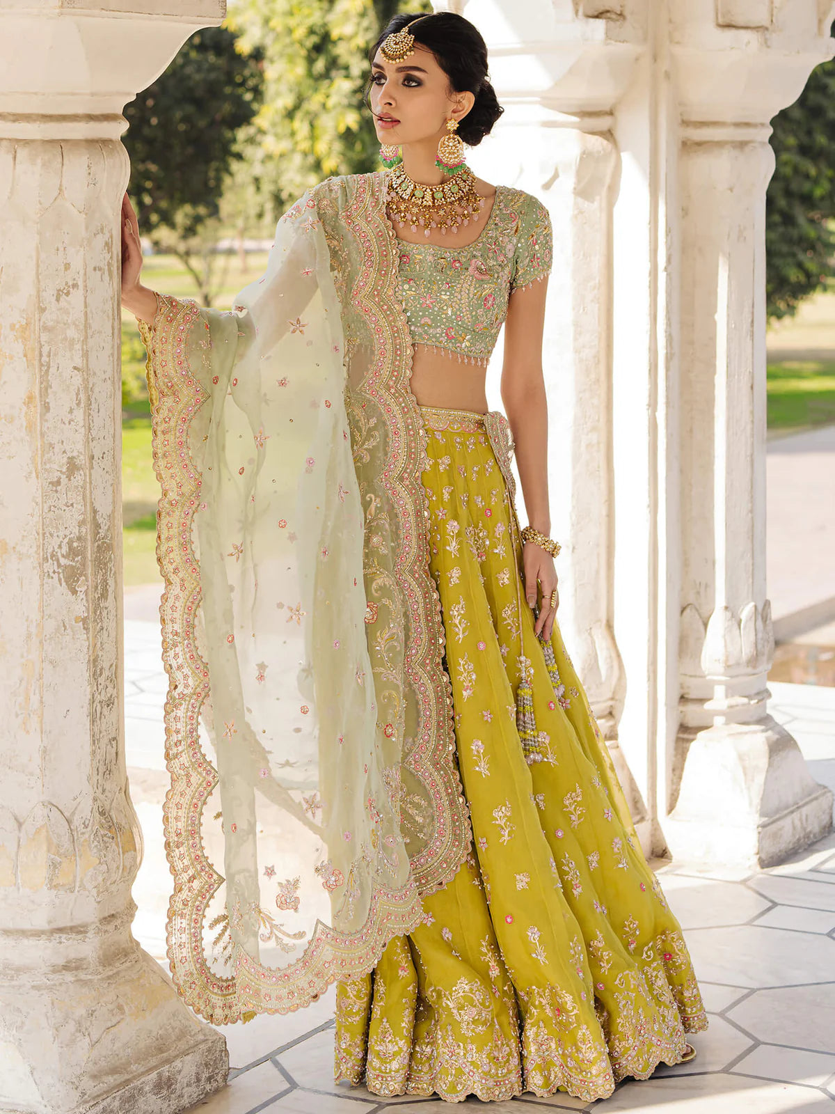 Lime Green Lehenga