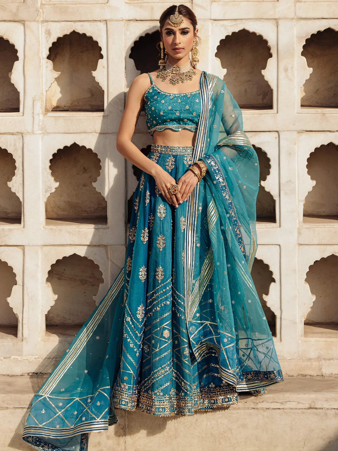 Turquoise Blue Lehenga