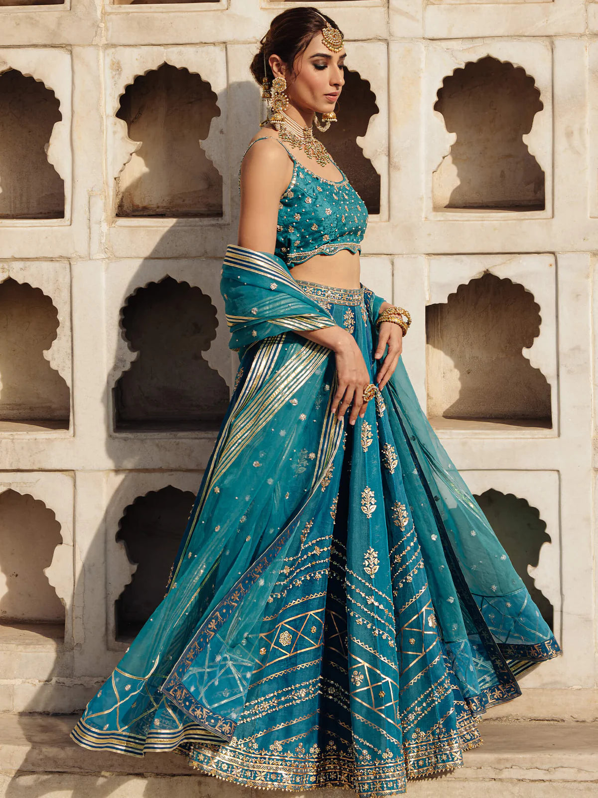 Turquoise Blue Lehenga