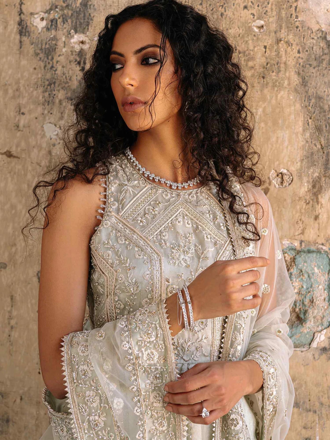 Sufi Mint Lehenga